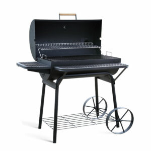 charcoal bbq grill with smoker